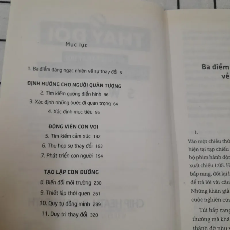 Bí quyết THAY ĐỔI và TẠO DỰNG THAY ĐỔI. Tg. Chip Heath & Dan Heath. Xb Trẻ 2011 706191
