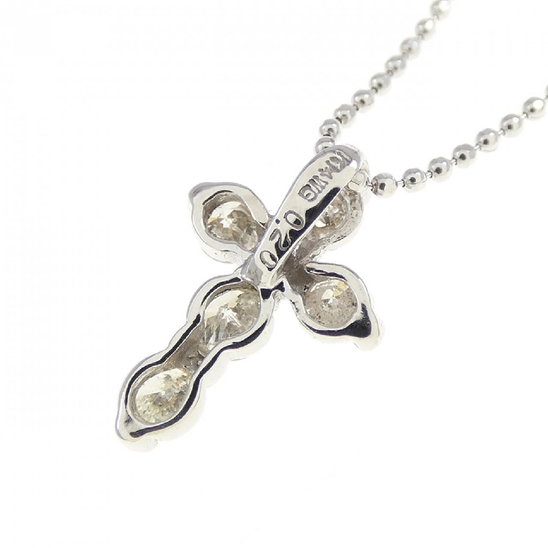 K14WG Dây chuyền kim cương chéo 0.20CT - Hàng hiệu Chính hãng 862850