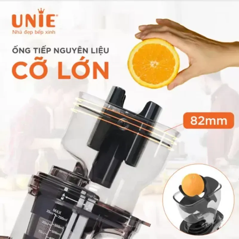 1️⃣ Unie USJAC91S ⚡ ép chậm 400W – ống tiếp 82mm siêu tiện 729228