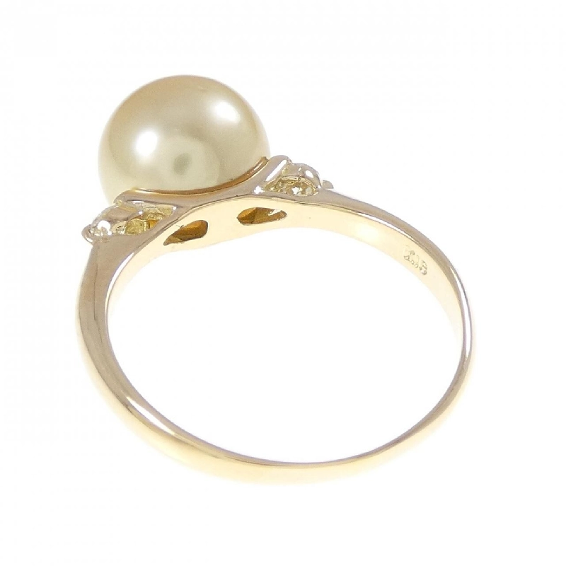 Nhẫn ngọc trai trắng K18YG 9.5mm - Hàng hiệu Chính hãng 850273