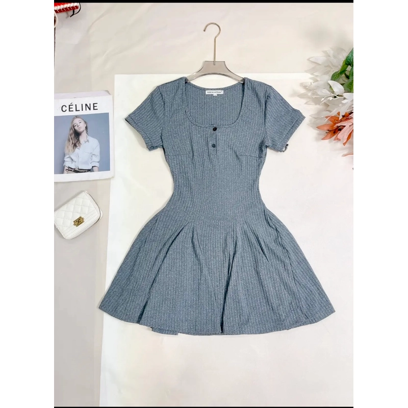 Đầm thun xoè con gian 4 chiều, hợp mọi phong cách 537188
