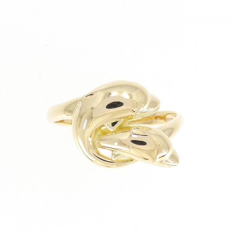 Nhẫn K18YG hình cá heo 672396