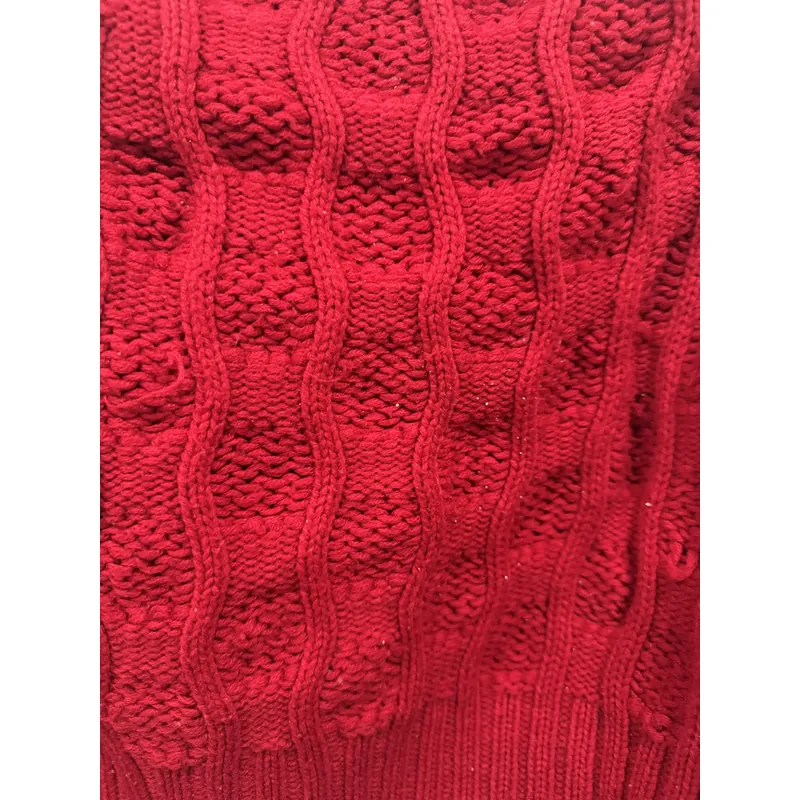 Áo len croptop nữ size M màu đỏ,dày dặn mới 90% 703872