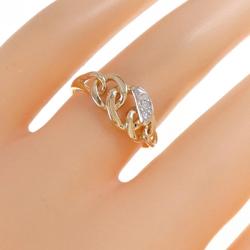 Nhẫn kim cương K18YG/PT900 0.01CT - Hàng hiệu Chính hãng 854861