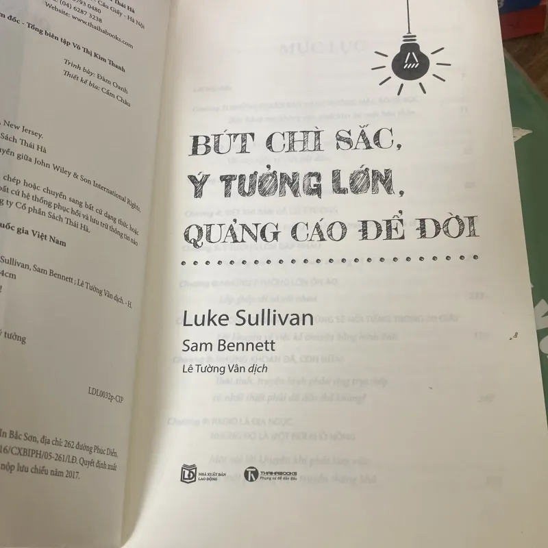 Bút chì sắc, ý tưởng lớn, quảng cáo để đời - Luke Sullivan Sabenet mới 100% 85168
