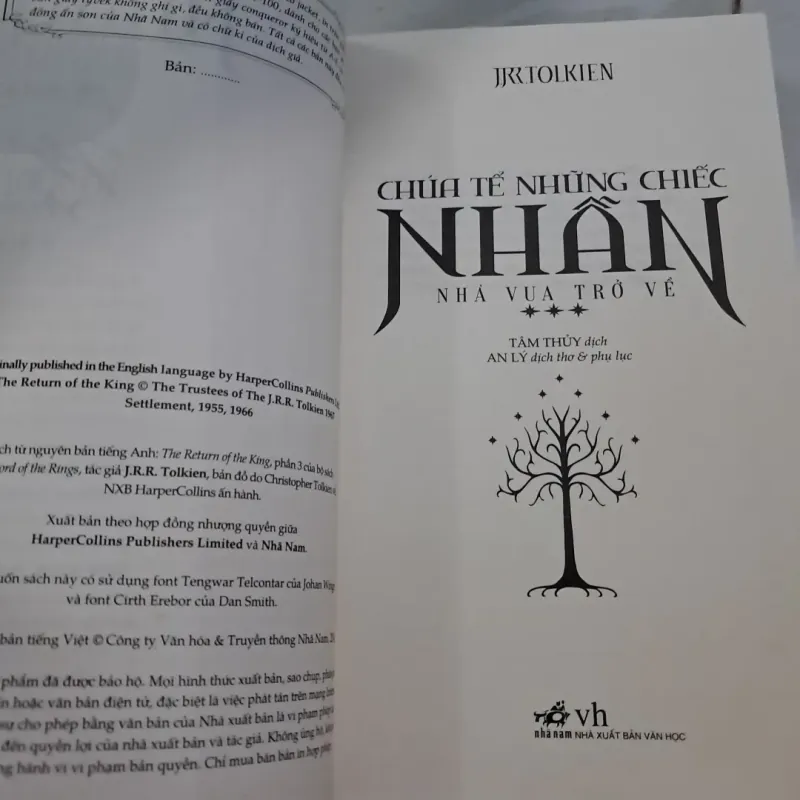 CHÚA TỂ NHỮNG CHIẾC NHẪN TẬP 3 - NHÀ VUA TRỞ VỀ  747693