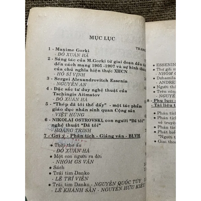 Văn học Nga - M. GORKI * ESSENIN - Ts.AIMATOV * OSTROVSKI 931519