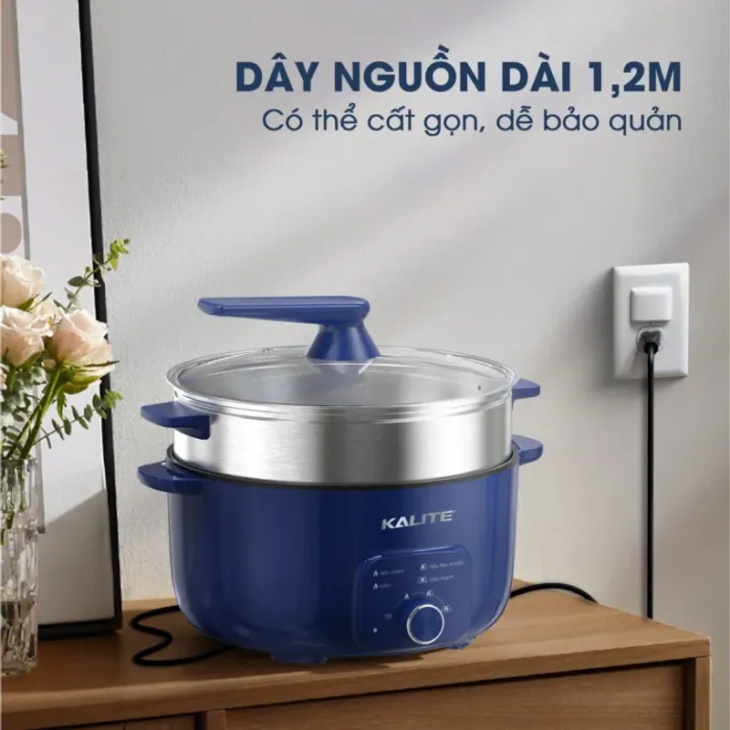 Nồi lẩu hấp KALITE KL568-S đa năng 2 tầng 11L chĩnh hãng mới 100% 572366