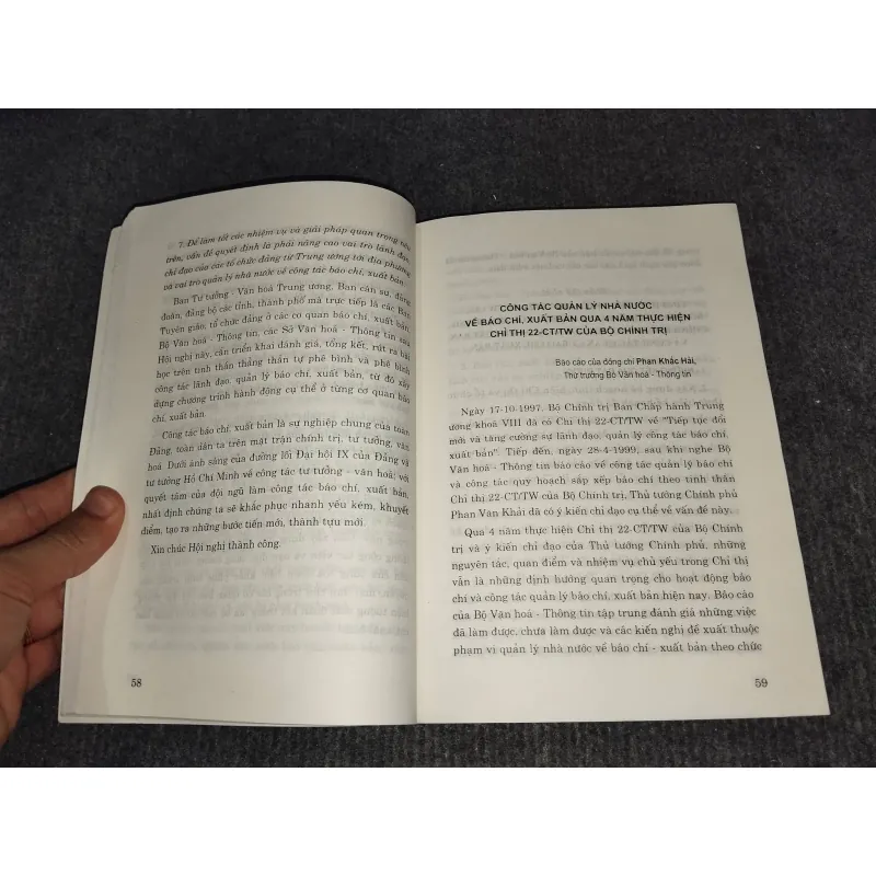 TIẾP TỤC THỰC HIỆN CHỈ THỊ 22 - CT/TW 993010