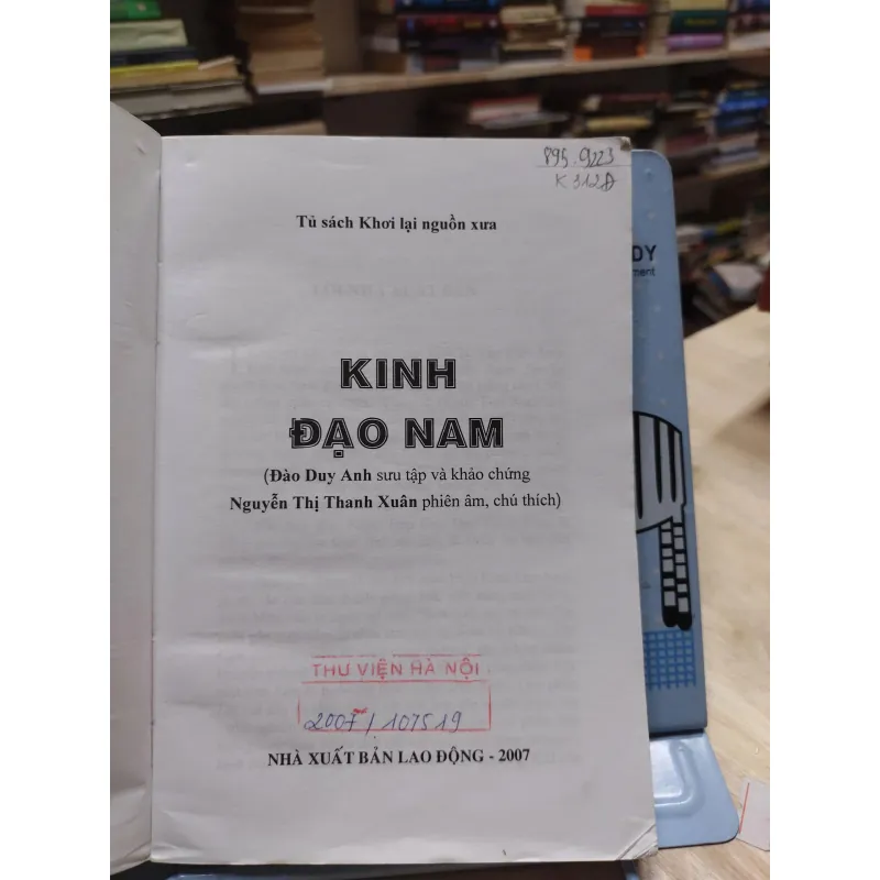 sách: Kinh Đạo Nam -  Đào Duy Anh – Nguyễn Thị Thanh Xuân (A1) 565674