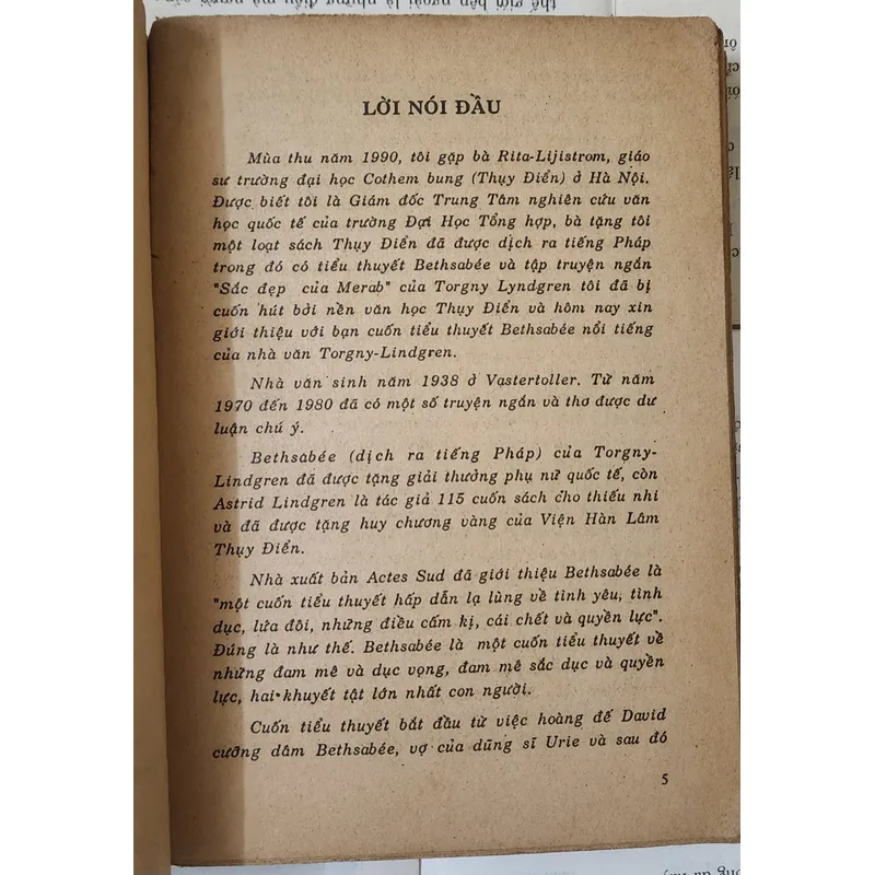 Tiểu thuyết Pháp: NÀNG BETHSABEE - Torgny Lindgren 717968