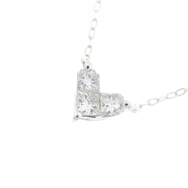 K18WG Dây chuyền kim cương hình trái tim 0.25CT - Hàng hiệu Chính hãng 858188