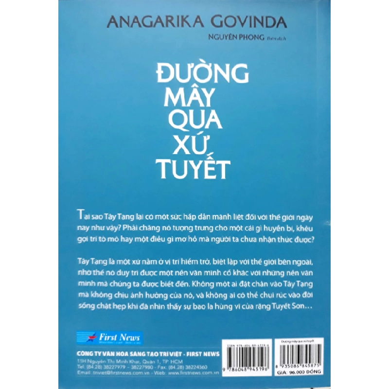 Đường Mây Qua Xứ Tuyết - Anagarika Govinda, Nguyên Phong 293434