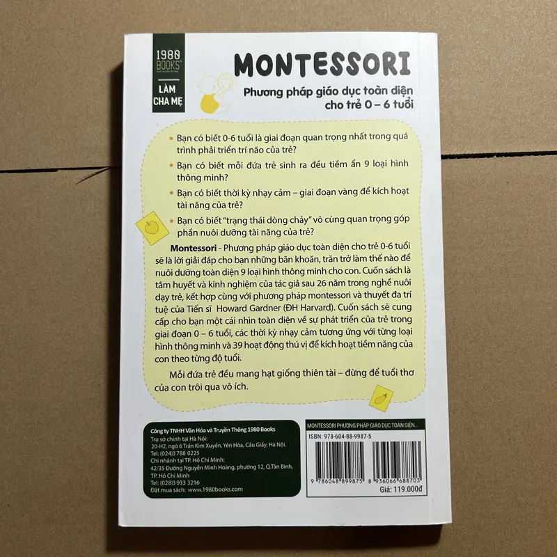Montessori phương pháp giáo dục toàn diện cho trẻ 0 - 6 tuổi 570549