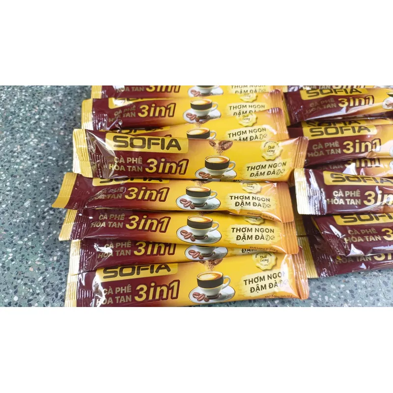 (50 gói) Cà Phê Hòa Tan 3in1 SOFIA 800g (50 gói x 16g ) 305913