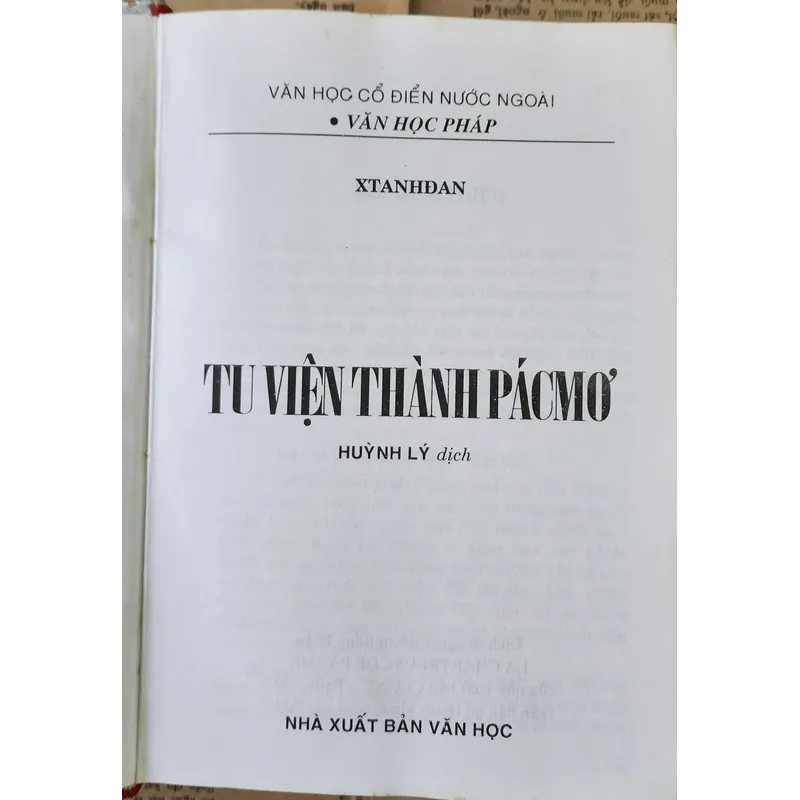 Văn học cổ điển Pháp của Stendhal: TU VIỆN THÀNH PARME 704331