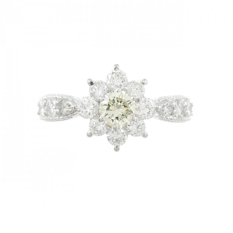 Nhẫn kim cương hoa PT900 0.334CT - Hàng hiệu Authentic 853944