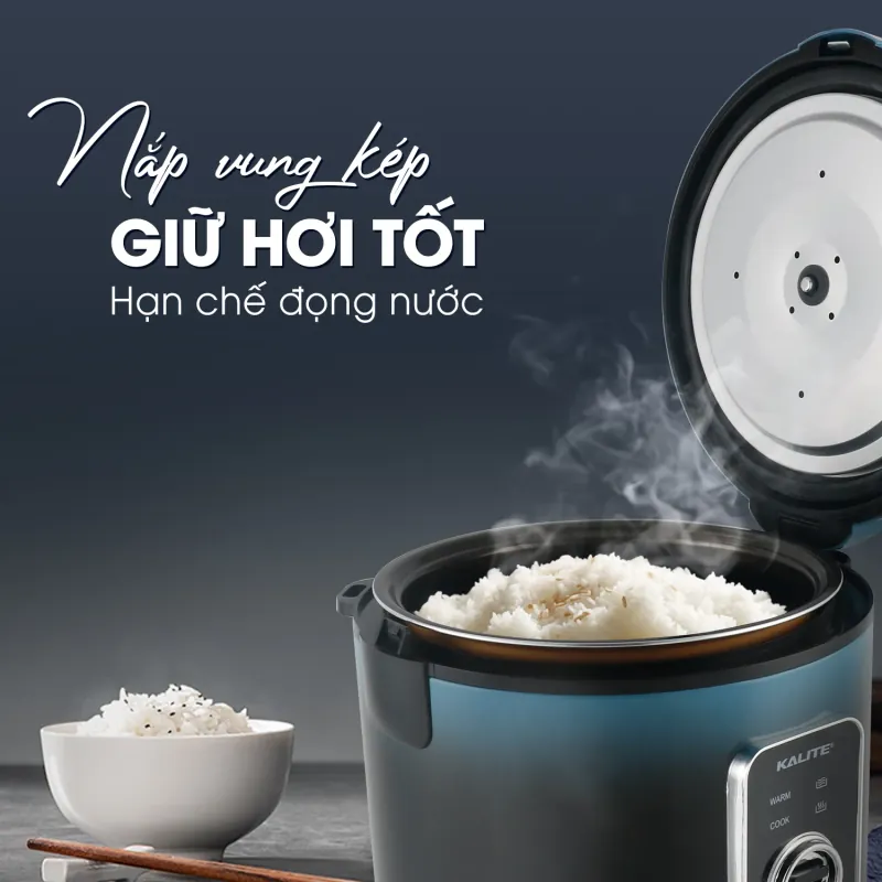 Nồi cơm điện KALITE KRC6018 700W chống dính dung tích 1,8L 598250