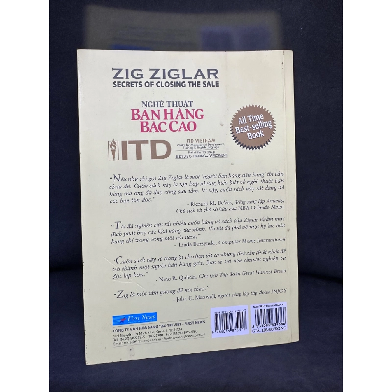 Nghệ Thuật Bán Hàng Bậc Cao, Zig Ziglar, 2021, Mới 80% (Ố Nhẹ) SBM270325 417238