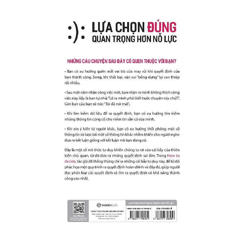 Lựa Chọn Đúng Quan Trọng Hơn Nỗ Lực - Annie Duke 289390