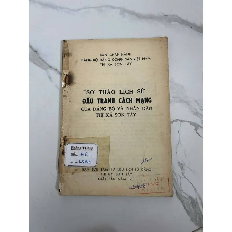 Sơ thảo Lịch sử đấu tranh cách mạng của Đảng bộ và nhân dân thị xã Sơn Tây 799163