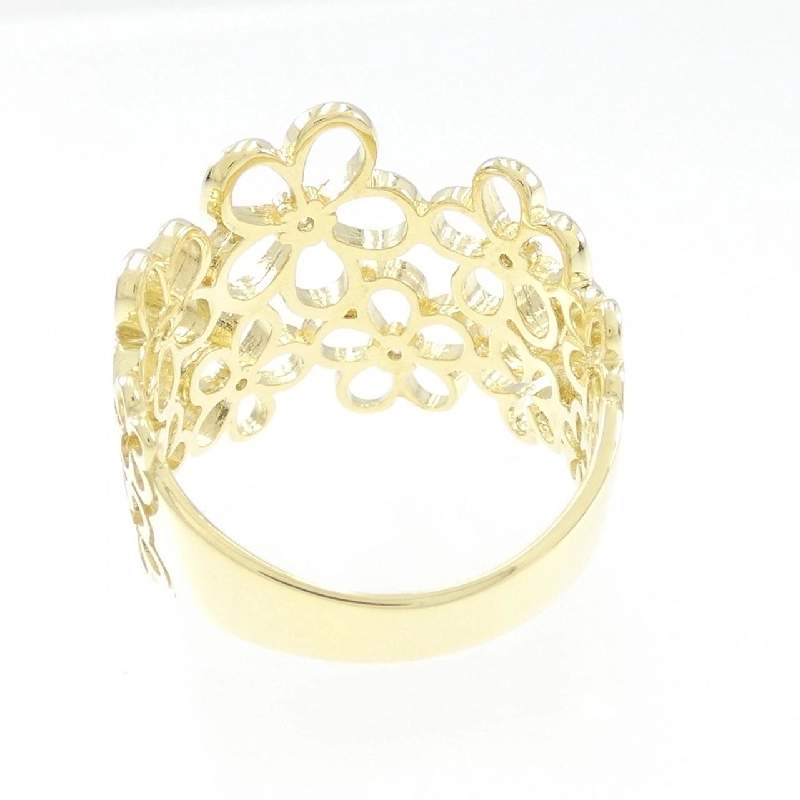 Nhẫn kim cương hoa K18YG 0.06CT 672642