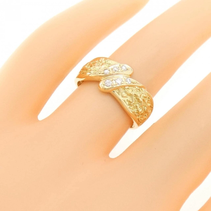 Nhẫn kim cương K18YG 0.10CT 673284