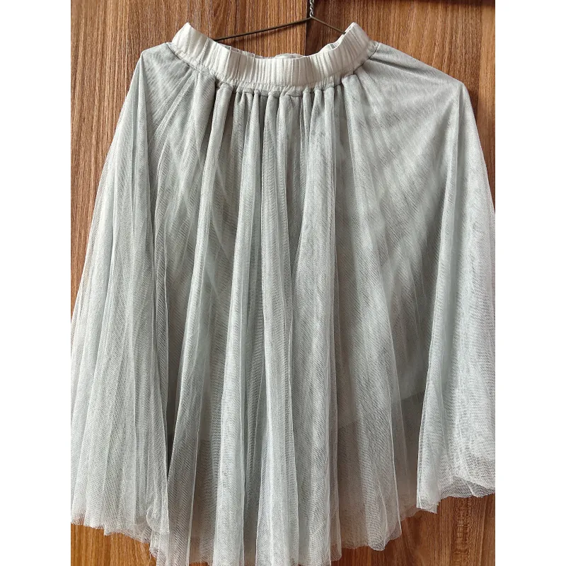 🌿 Chân váy lưới tulle xám xanh nhẹ nhàng cho các nàng dưới 55 kg 1010370
