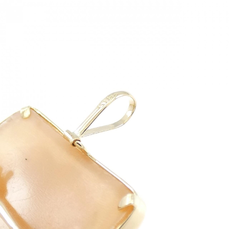 K18YG Shell Cameo Brooch - Hàng hiệu Authentic 871133