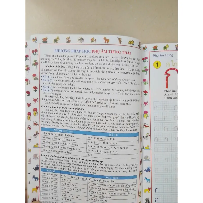 Tập viết tiếng Thái - 44 phụ âm 751264