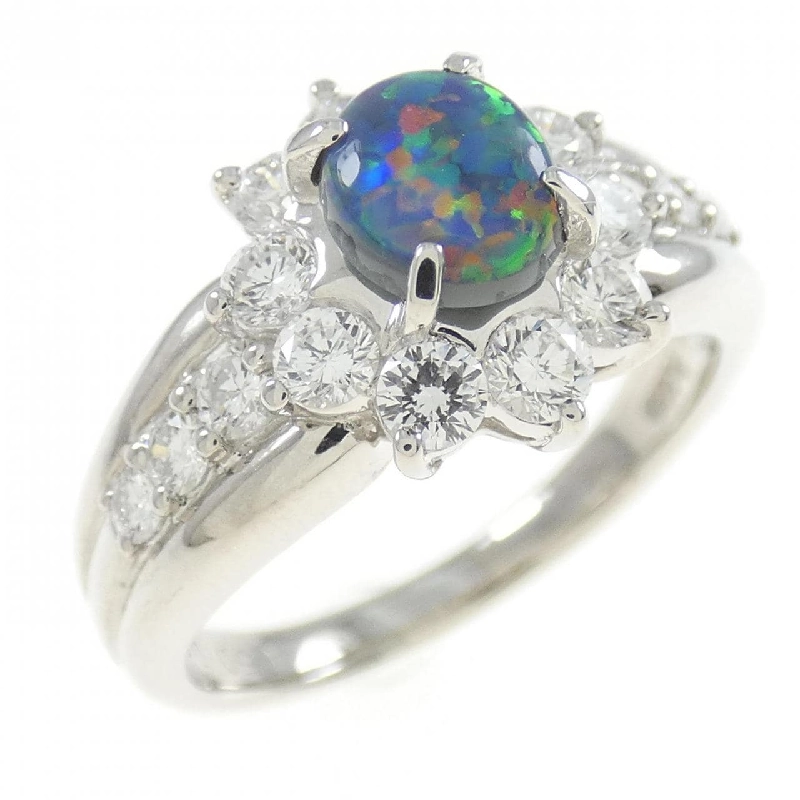 Nhẫn Opal Đen PT 0.50CT 671829