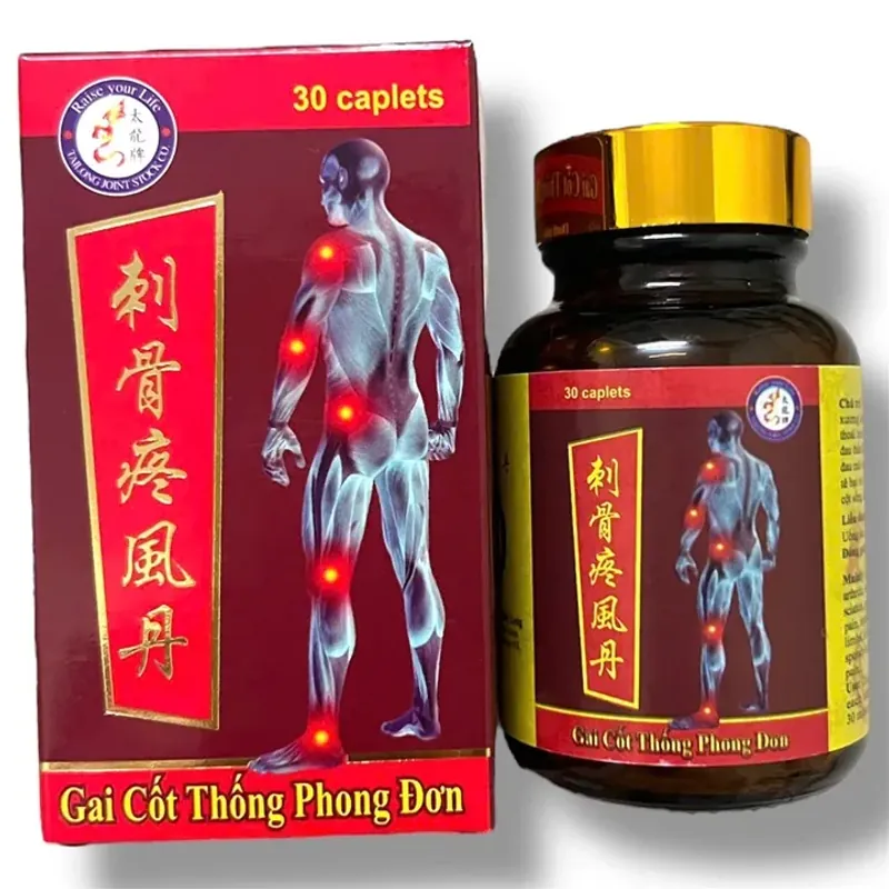 Viên uống đau nhức xương khớp Gai cốt thống phong đơn - Hộp 30 viên - Xuất xứ Malaysia 800891