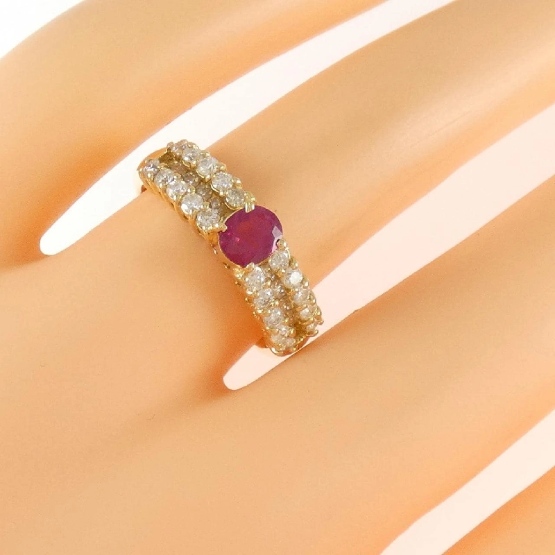 Nhẫn Ruby K18YG 0.41CT 669010