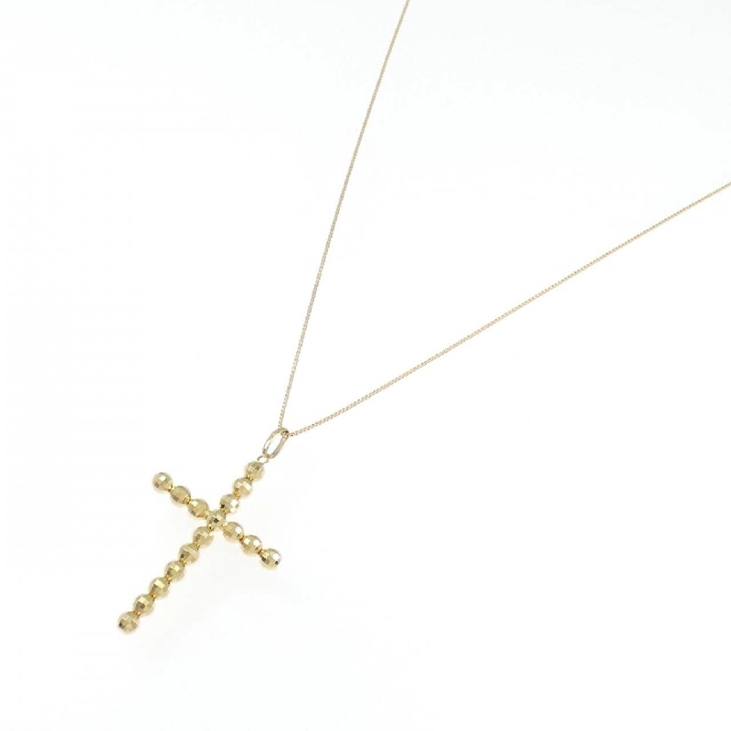 K18YG Dây chuyền hình chữ thập - Hàng hiệu Chính hãng 860424