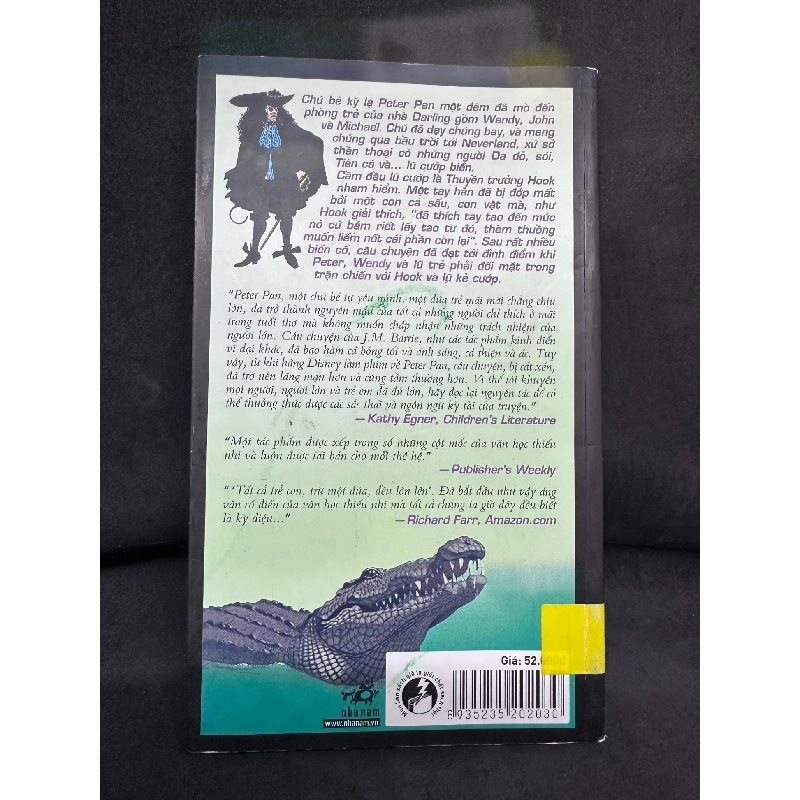 Peter Pan, James Matthew Barrie, 2016, Mới 80% (Ố Nhẹ, Có dấu mộc) SBM270325 918974