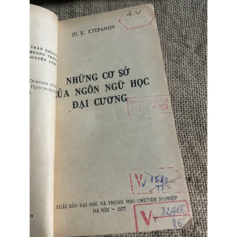 JU. X. XTEPANOV - NHỮNG CƠ SỞ CỦA NGÔN NGỮ HỌC ĐẠI CƯƠNG 599984