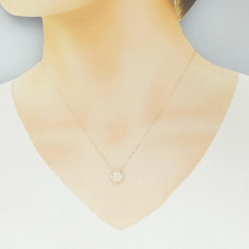 Dây chuyền kim cương K18YG 0.30CT - Hàng hiệu Chính hãng 858185