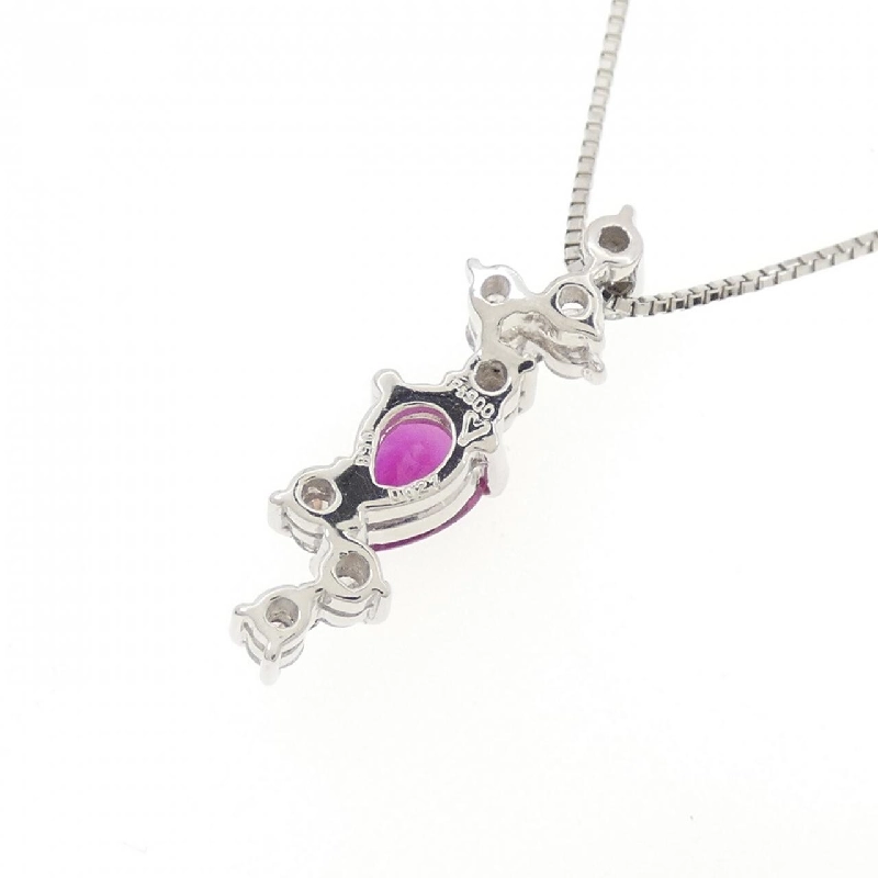 Dây chuyền ruby PT900/PT850 0.58CT - Hàng hiệu Authentic 867243