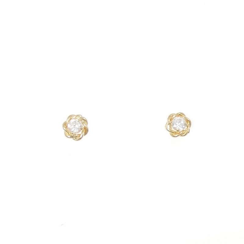 K18YG Bông tai Cubic - Hàng hiệu Chính hãng 868100