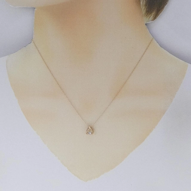 Dây chuyền kim cương K18PG 0.08CT - Hàng hiệu Chính hãng 861436