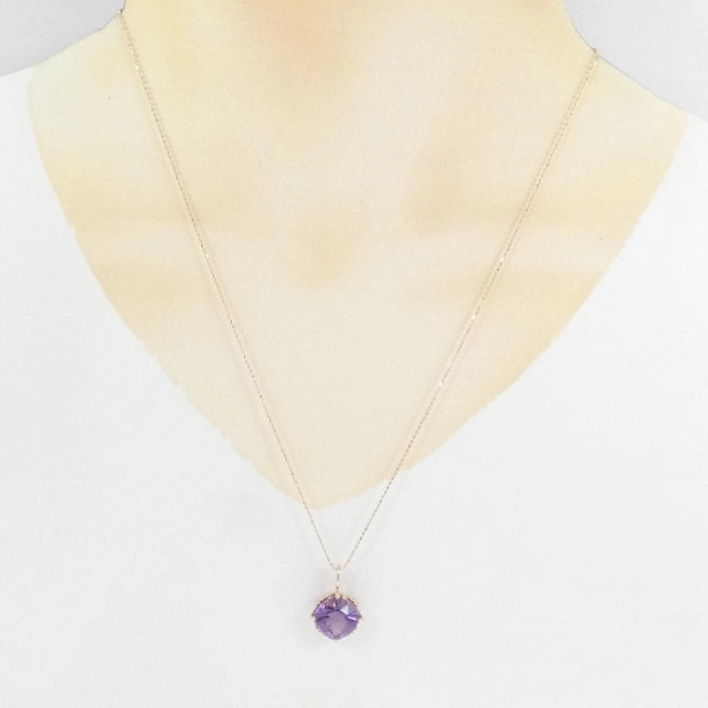 K18PG Amethyst Necklace - Hàng hiệu Authentic 848218