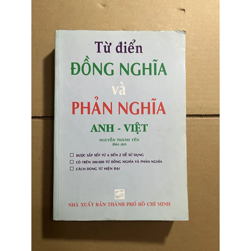 Từ điển đồng nghĩa và phản nghĩa Anh Việt 970078