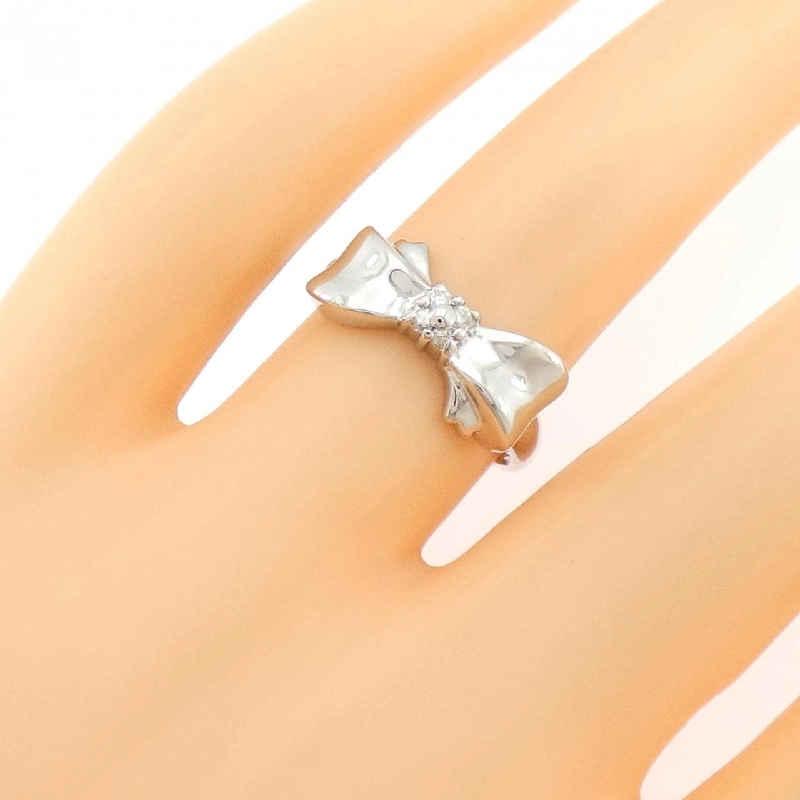 Nhẫn kim cương ruy băng PT900 0.05CT - Hàng hiệu Chính hãng 850457