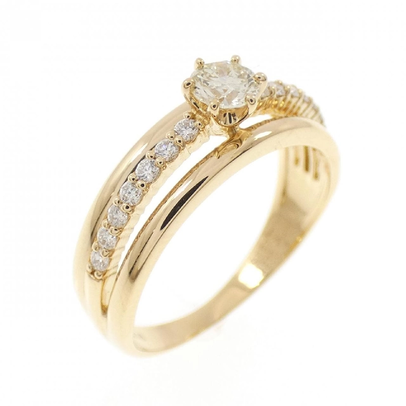 Nhẫn kim cương K18YG 0.230CT 670066