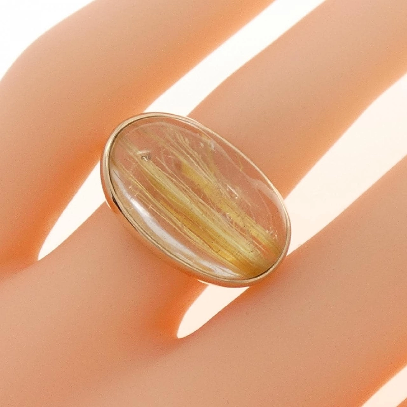 Nhẫn thạch anh rutile K10YG 669683
