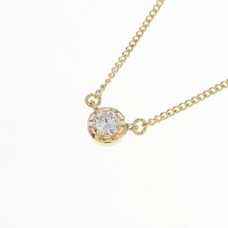 K18YG Solitaire Dây chuyền kim cương 0.10CT - Hàng hiệu Chính hãng 861435