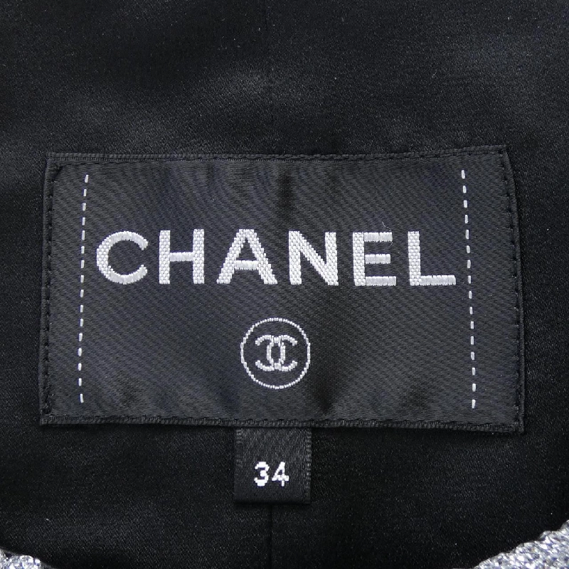 【Mã giảm giá】Áo khoác không cổ CHANEL 643803