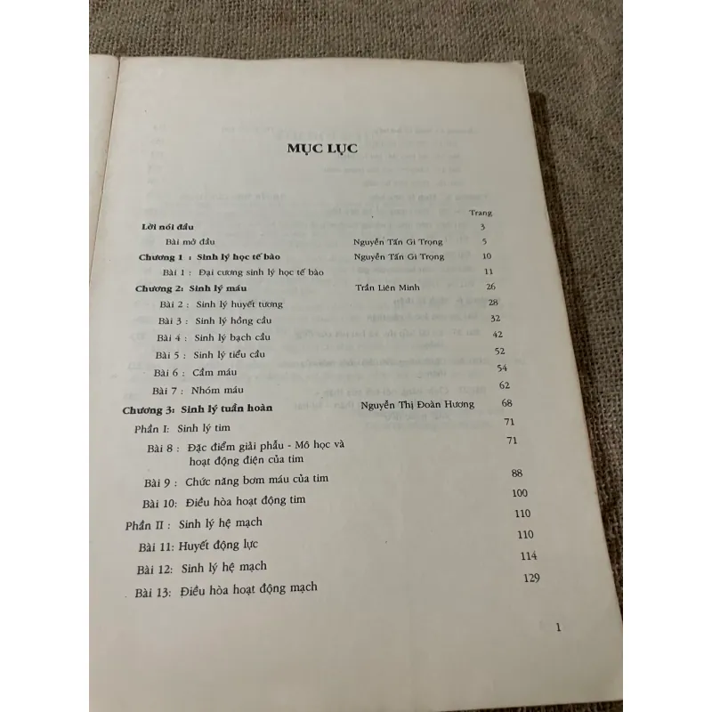 SINH LÝ Y KHOA, BỘ MÔN SINH LÝ HỌC- SÁCH KHỔ LỚN 573183