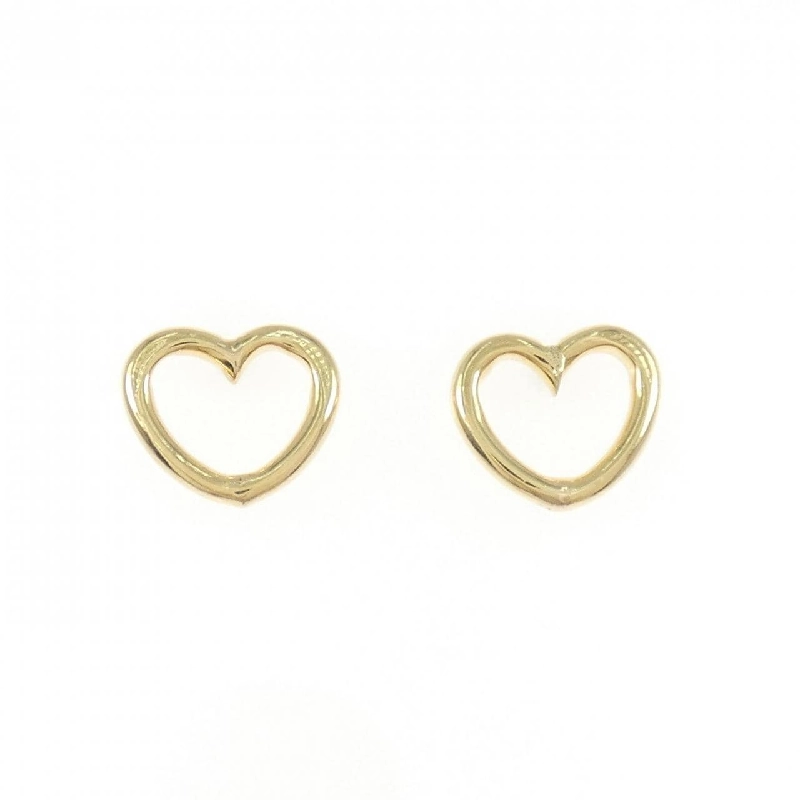 K18YG Bông tai hình trái tim - Hàng hiệu Chính hãng 875594