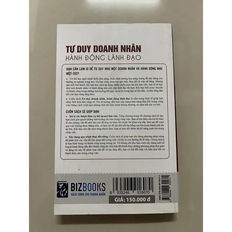 Tư Duy Doanh Nhân, Hành Động Lãnh Đạo 594388